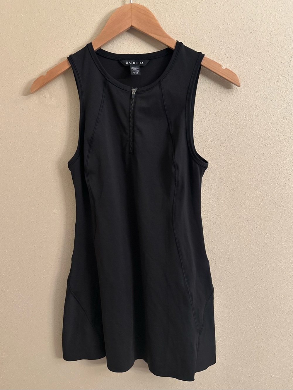 Athleta XS Black Mini Dress Tennis Pickleball Preppy Sporty